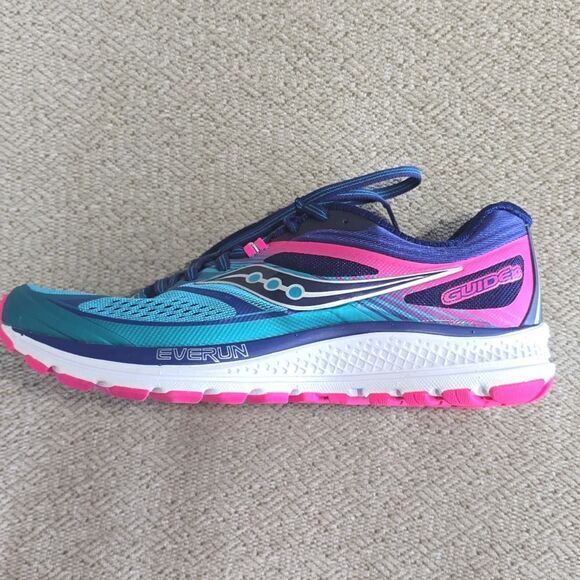 Saucony Guide 10 S10350-3 Teal Pink Blue Athletic Running Shoes - Size 8.5 - Picture 5 of 13